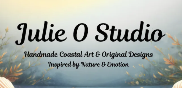 Julie O Studio Captures the Magic of Coastal Living with Handcrafted Seashell Frames, Sea Glass Art, and Original Paintings